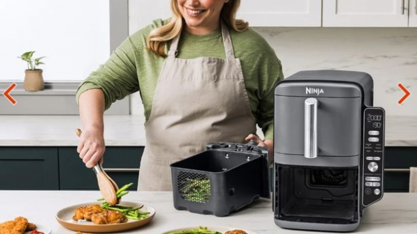 Introducing Ninja's Latest Innovation: The Ultimate Space-Saving Air Fryer Garnering Rave Reviews as 'Their Best Yet'!