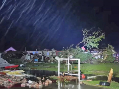 One killed in Oklahoma tornado as severe storms batter central and southern states